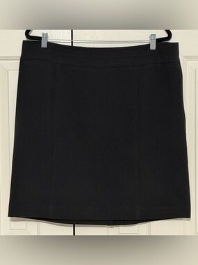George Black Pencil Skirt Fully Lined Back Zip Career Size 18